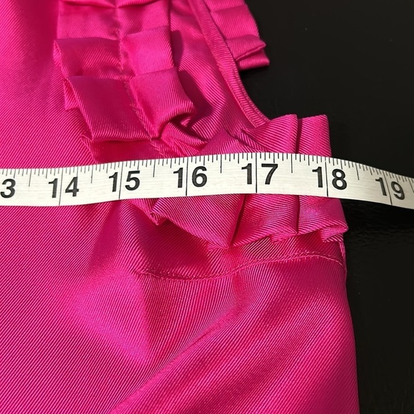 Marc by Marc Jacobs Blouse SILK Sleeveless Top Pleated Accents Pink Sz S - Picture 9 of 10